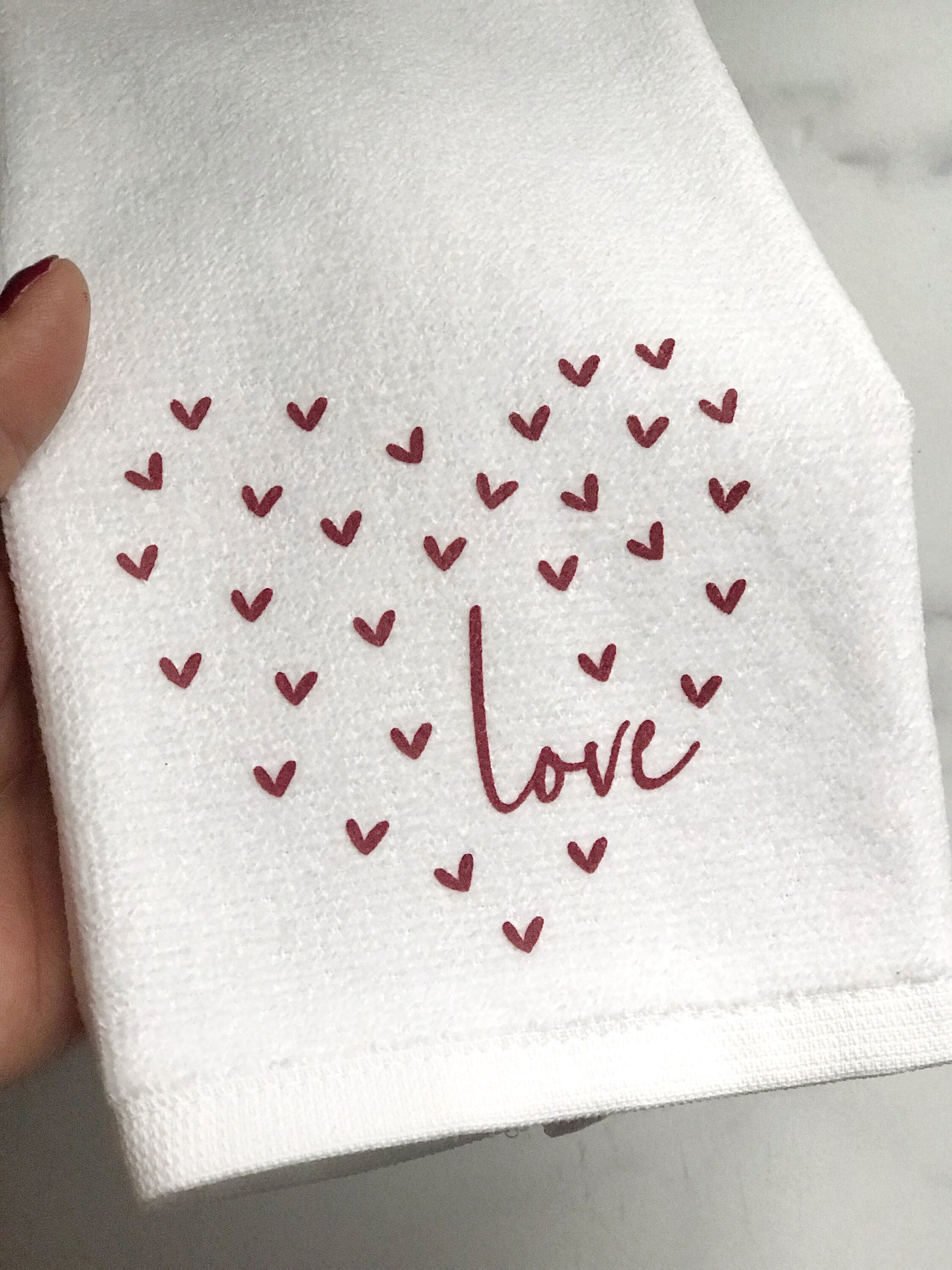 Don't Go Bacon My Heart Hand Towel Cute Hand Towel Kitchen Hand Towels  Decorative Hand Towels Home Decor Valentine Cute Hand Towel 