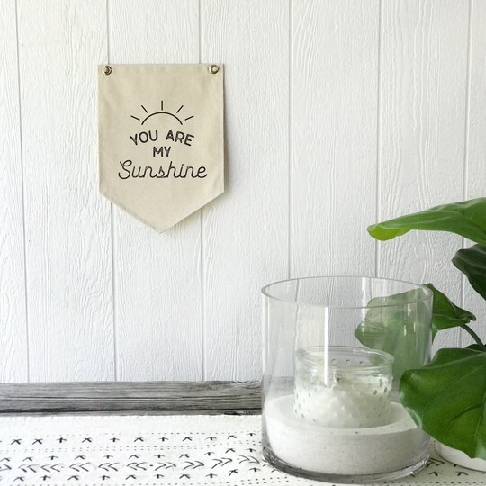 Disover Nursery Wall Decor, You Are My Sunshine Sign, Hanging Pennant Flag Wall Art Banner, Kids Room Decor
