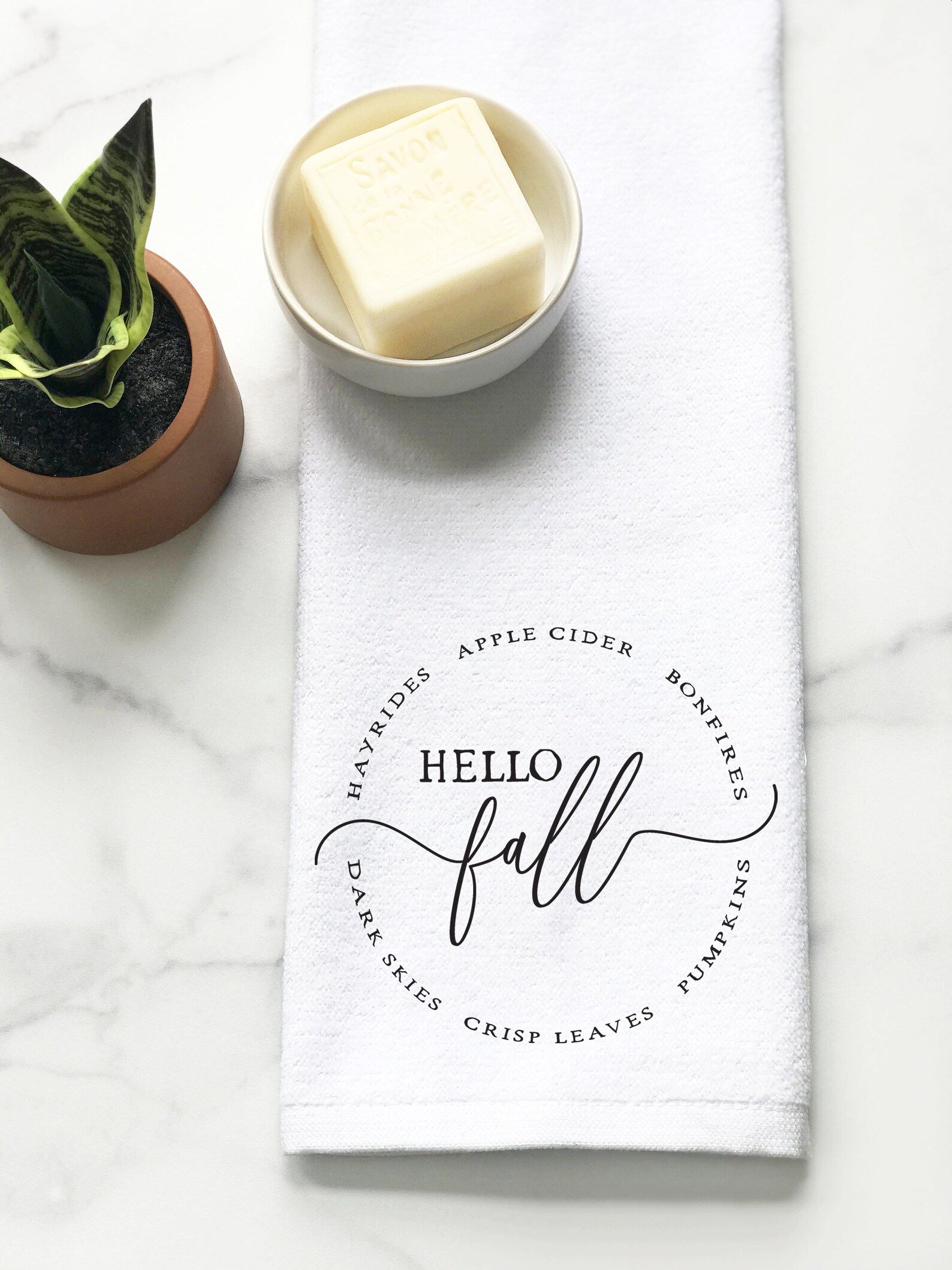 Bathroom Hand Towel Set Fall Home Decor Small Fingertip Etsy