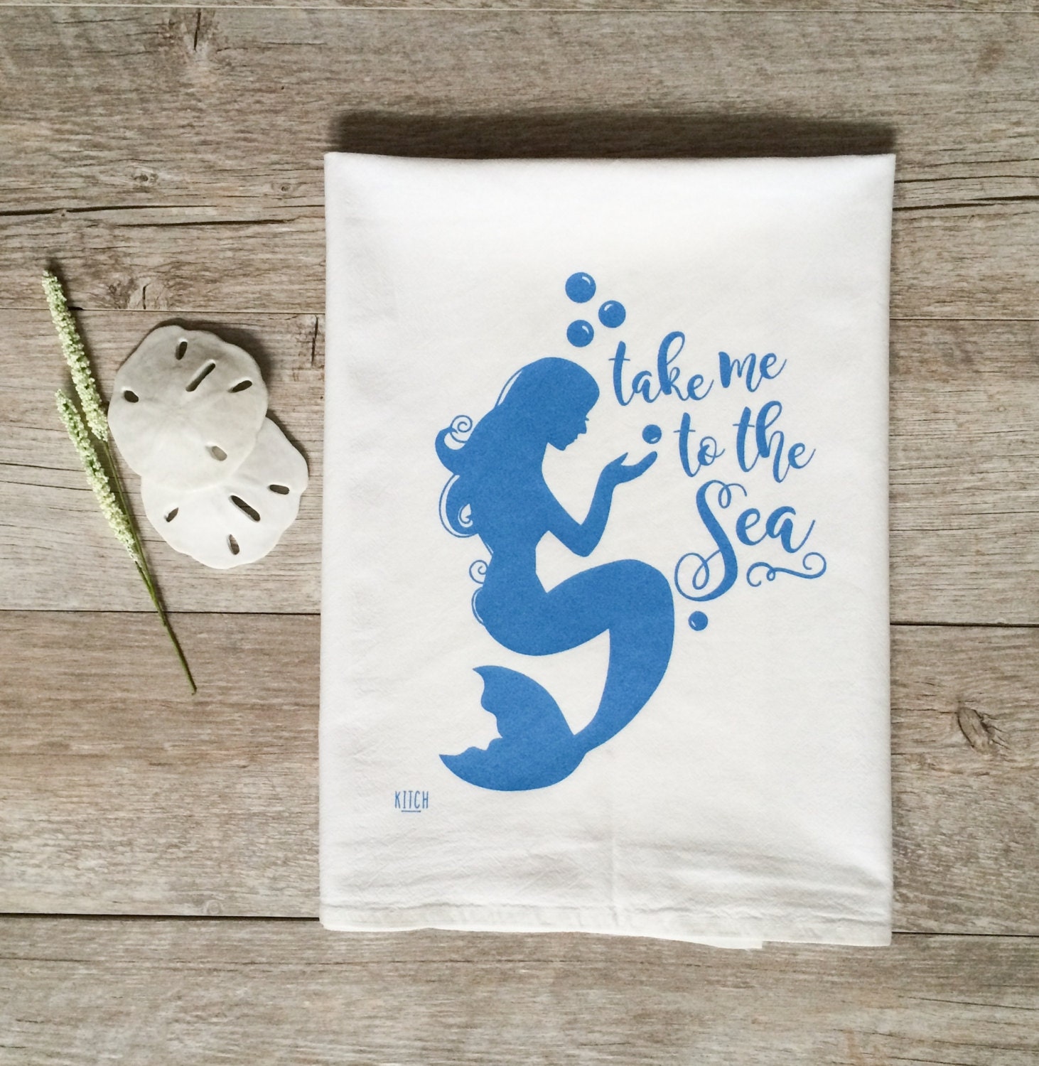 Tea Towel Mermaid Tea Towel Mermaid Towel Kitchen Towel Etsy