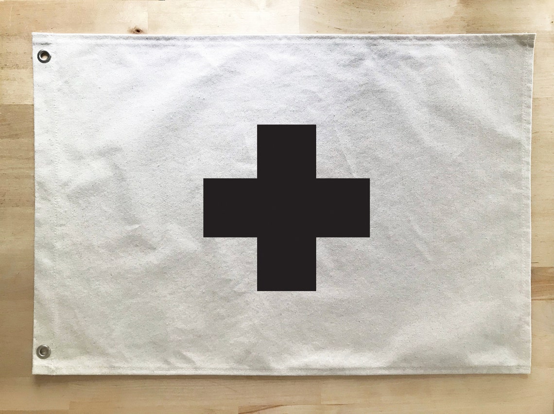 Swiss Cross Wall Flag Nursery Wall Decor Wall Art Pennant Etsy