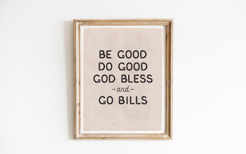 Buffalo Go Bills Pennant Flag, Josh Allen Quote, Buffalo NY Canvas Banner, Home Office Decor, Gallery Wall Art Decor, Hanging Sign