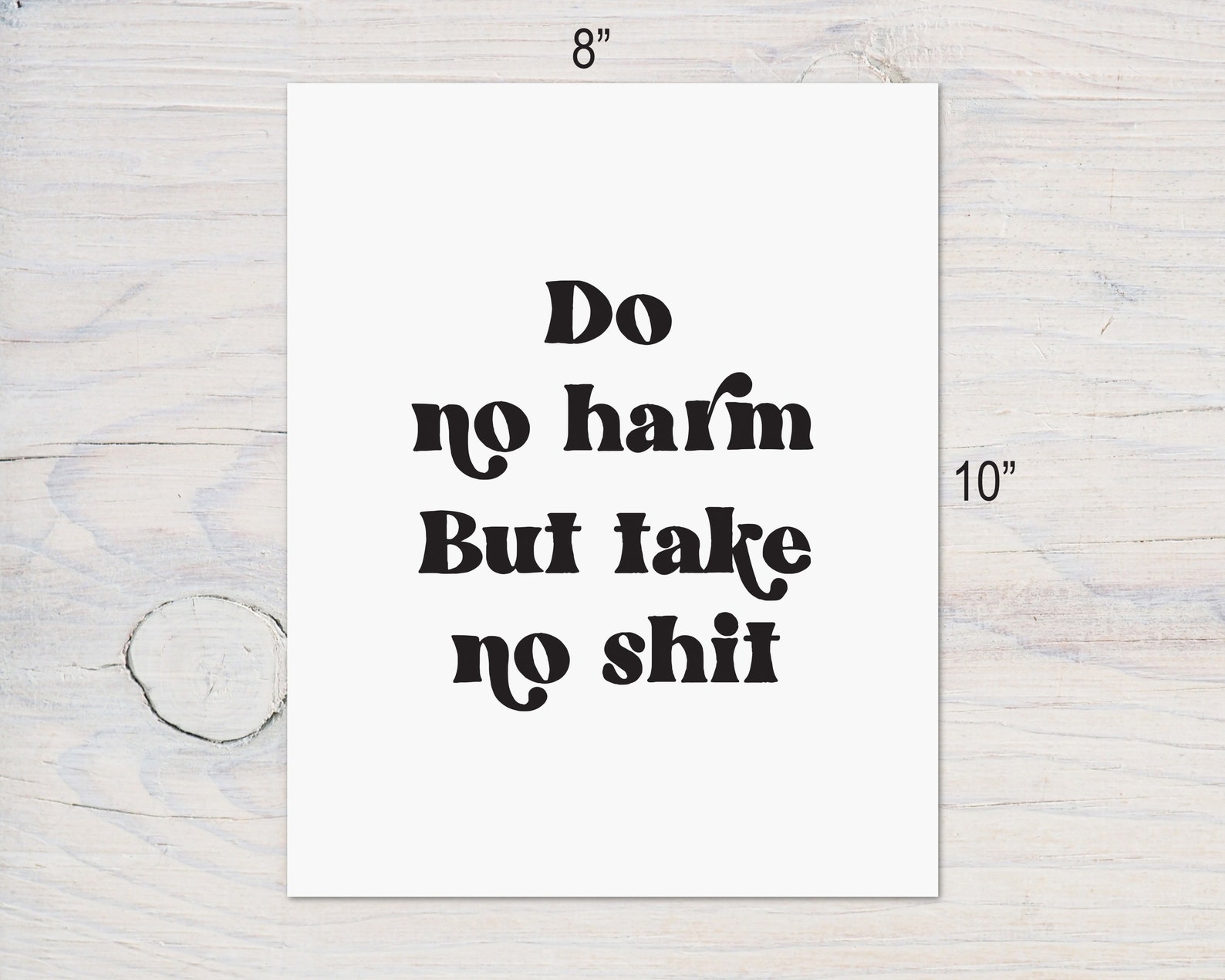 Lustige gedruckte Wandkunst Home Office Wanddekoration Do No | Etsy