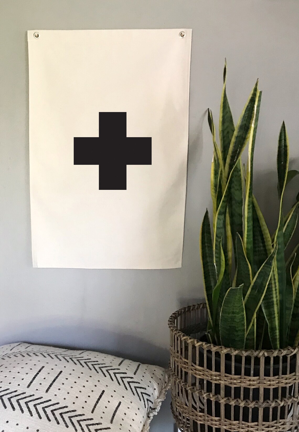 Swiss Cross Wall Flag Nursery Wall Decor Wall Art Pennant Etsy