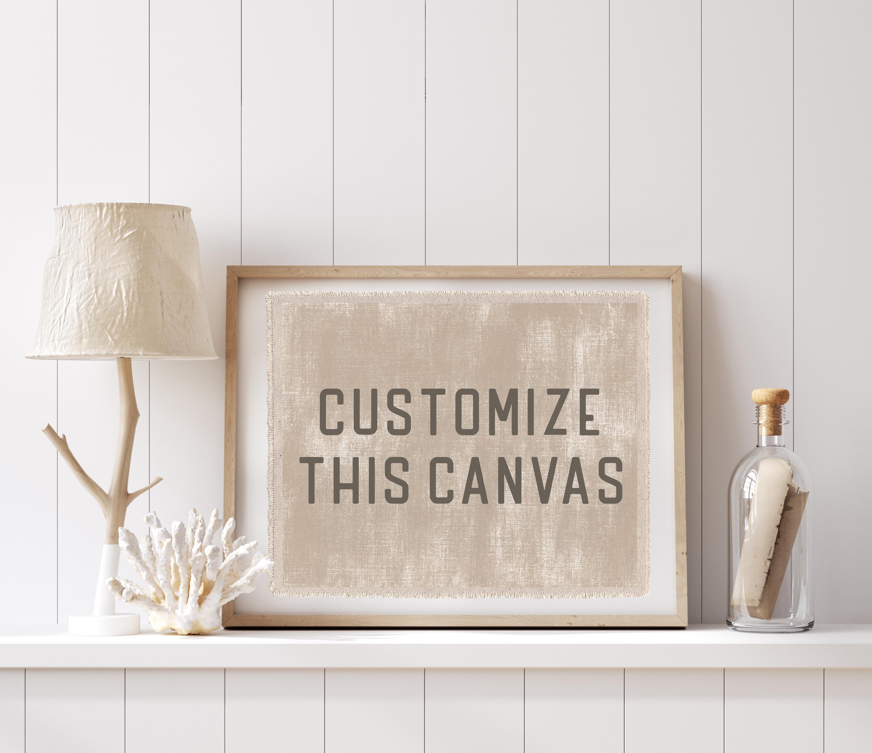 Personalized Wall Art, Custom Quote Canvas Poster Art, Tapestry Flag, Wall Decor Banner