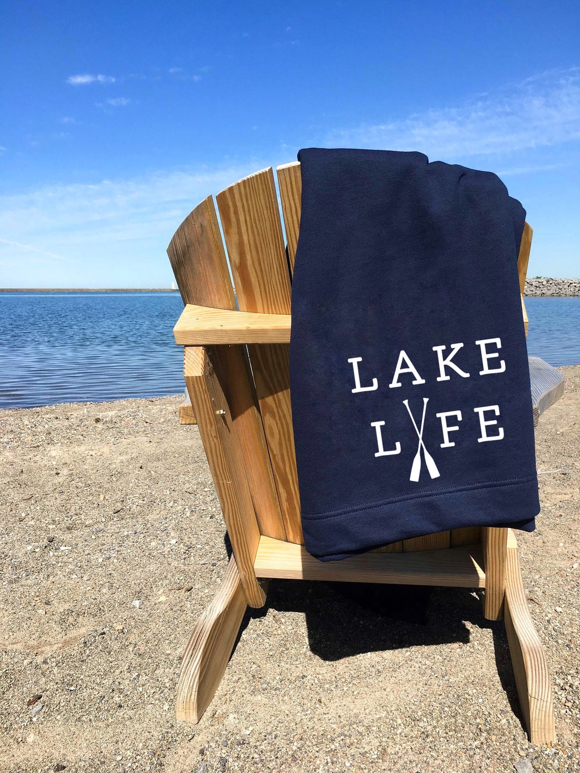 Beach Blanket Nautical Summer Lake House Decor Lake Life Etsy