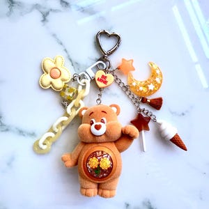 Pop Mart Care Bears Friend Bear Bag Charm Keychain