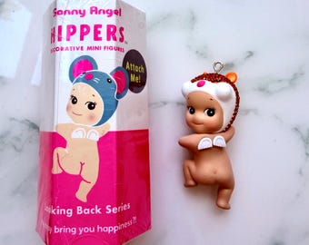 Embellished Sonny Angel Hippers Looking Back Series Hamster Keychain