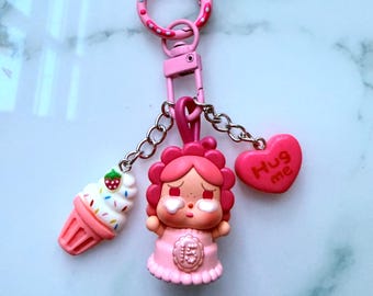 Small keychain bag charm phone accesory