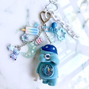 Pop Mart Care Bears Bedtime Bear Bag Charm Keychain