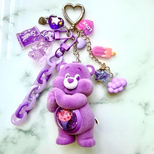 Pop Mart Care Bears Share Bear Bag Charm Keychain