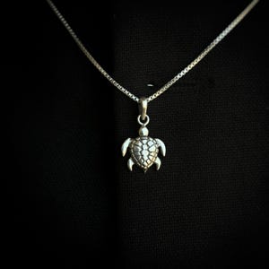 925 Silver Sea Turtle Charm Pendant for Her, Tortoise , Gift for Men and Women, Birthday Gift, Hawaiian Tribal Jewelry, Halloween Gift,