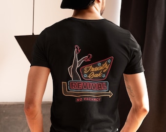 Treaty Oak Revival T-Shirt: No Vacancy Album Cover, Vintage Black