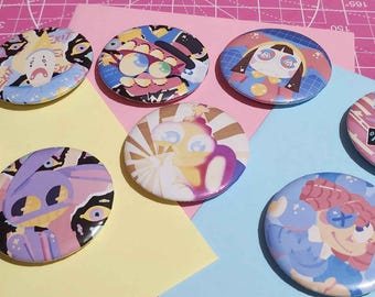 Digital Circus Inspired Badges (58mm)