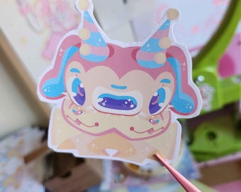Puppy Dog Clown Twin Sticker