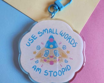 Use Small Words Clown Keychain
