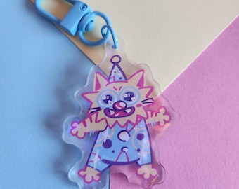 Cat Clown Keychain