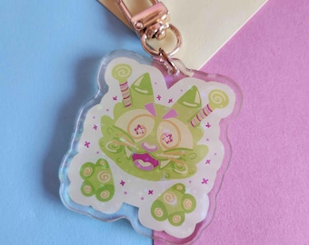 Alien Cat Keychain
