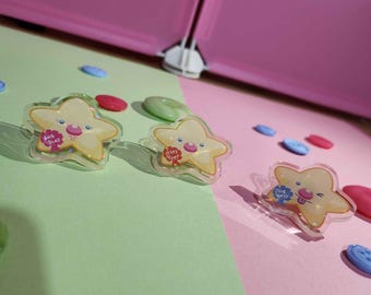 Star Pronouns Acrylic Pin