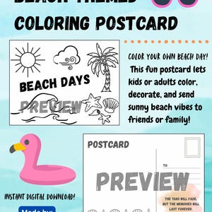 Postal - Días de Playa - Lista para enviar