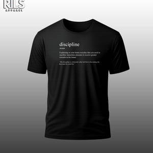 Discipline Definition Black Tee | RILS Apparel Exclusive