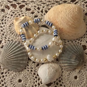 Beachy Summer Clay Bead Bracelet