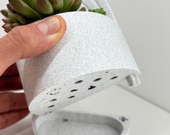 3D Printed Bookend Planter | Self-Watering Desk Plant Holder