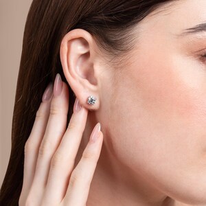 IGI Certified Lab Grown Diamond Stud Earrings: 1-4 Carat, Solid Gold or Silver