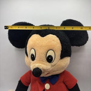 Vintage Mickey Mouse Plush Japan Sun Star Disney 80s Stuffed Toy Rare bild 8