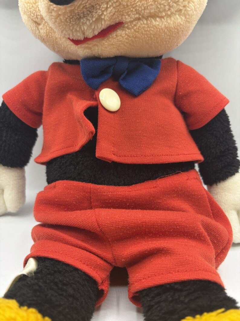 Vintage Mickey Mouse Plush Japan Sun Star Disney 80s Stuffed Toy Rare bild 9