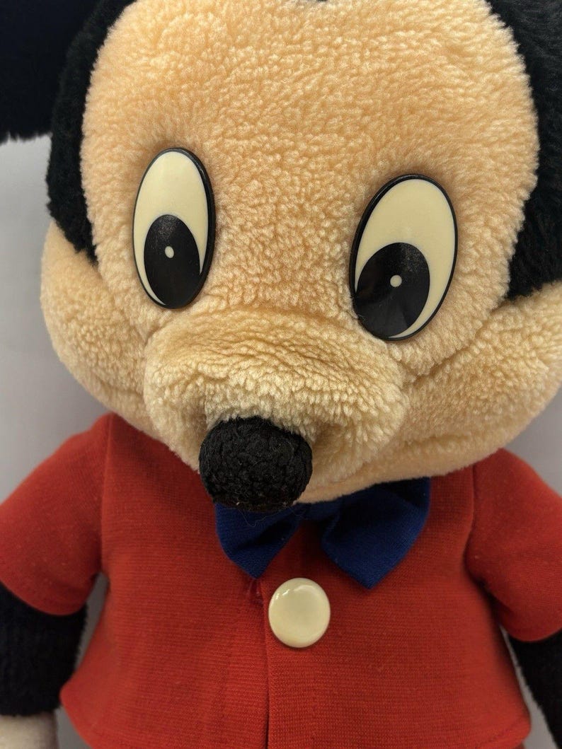 Vintage Mickey Mouse Plush Japan Sun Star Disney 80s Stuffed Toy Rare bild 4