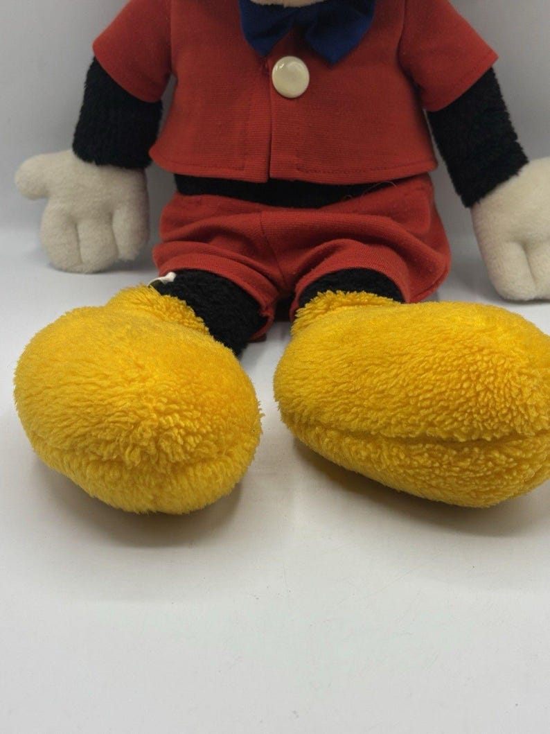 Vintage Mickey Mouse Plush Japan Sun Star Disney 80s Stuffed Toy Rare bild 2