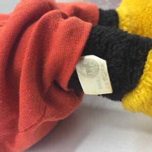 Vintage Mickey Mouse Plush Japan Sun Star Disney 80s Stuffed Toy Rare bild 6