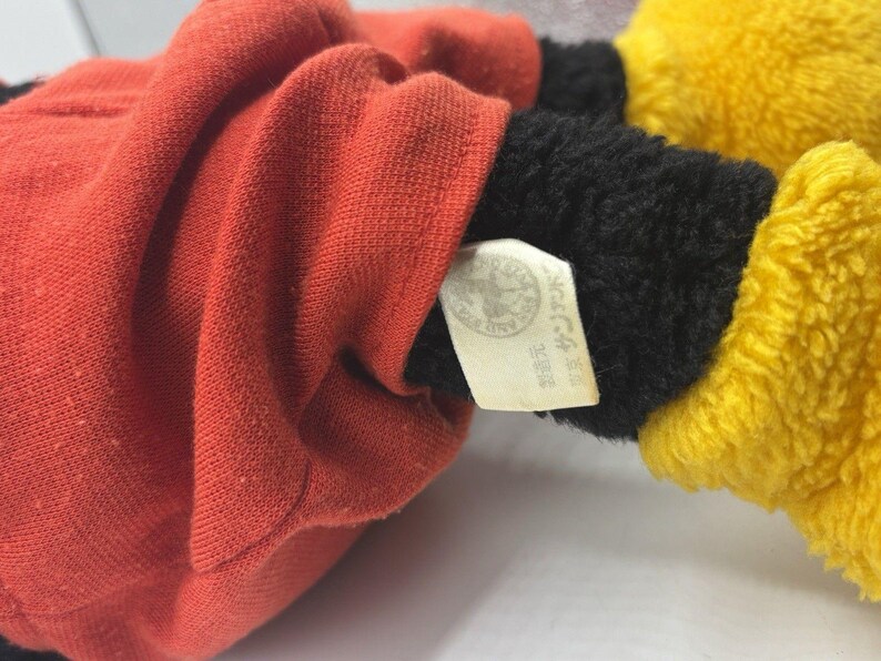 Vintage Mickey Mouse Plush Japan Sun Star Disney 80s Stuffed Toy Rare bild 6