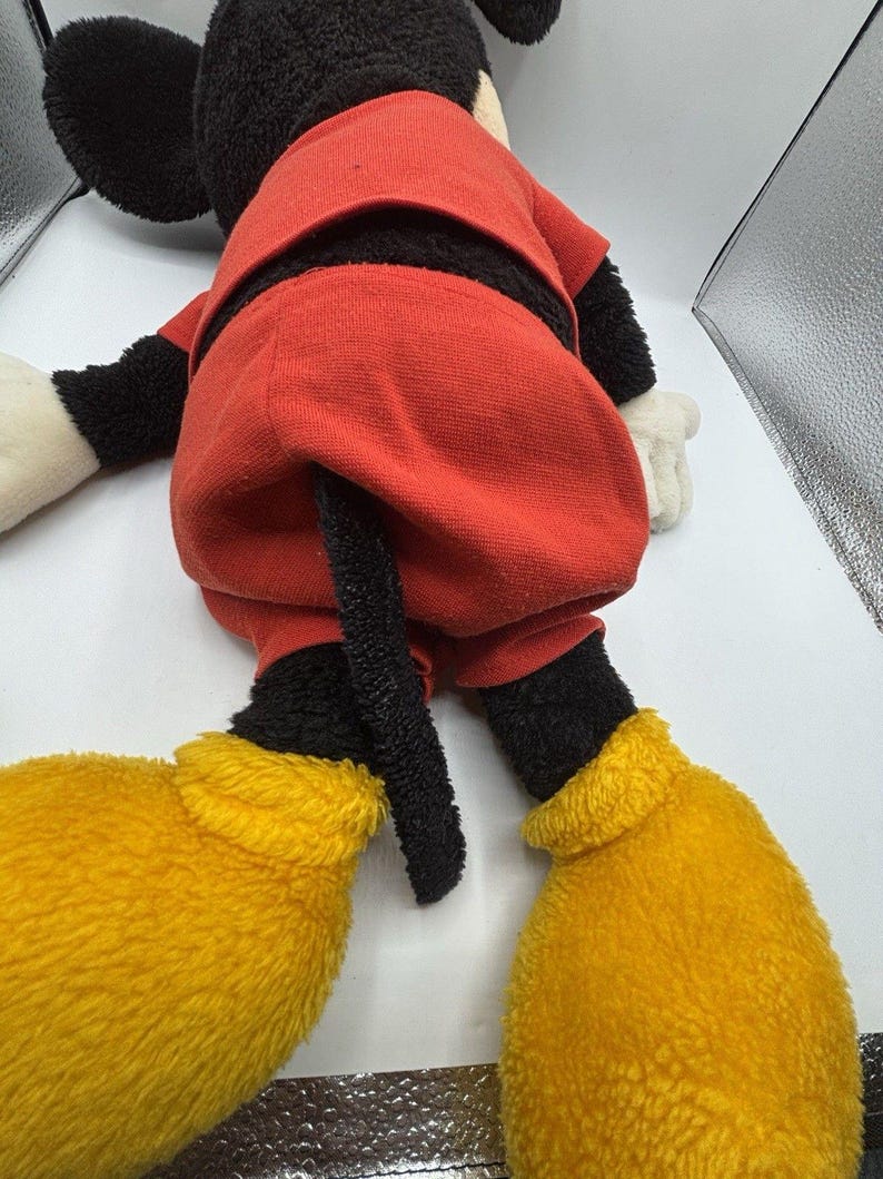 Vintage Mickey Mouse Plush Japan Sun Star Disney 80s Stuffed Toy Rare bild 7