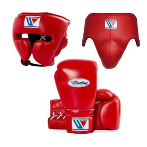 Custom Made Winning Boxing Set, Winning Gloves, Head & Groin Guard - 8oz, To 16oz All Sizes, Anniversary Gift, Birthday Gift