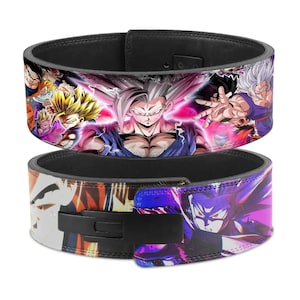 Goku Anime Powerlifting Belt: Custom Lever Gym Belt
