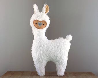 white llama plush