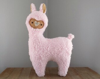pink alpaca stuffed animal