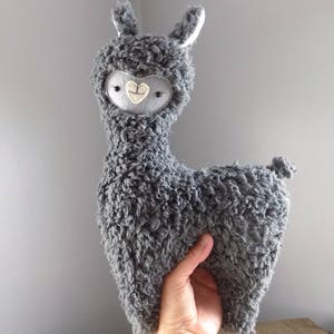 Llama Alpaca Stuffed Toy in Grey Llama Alpaca Alpaca - Etsy