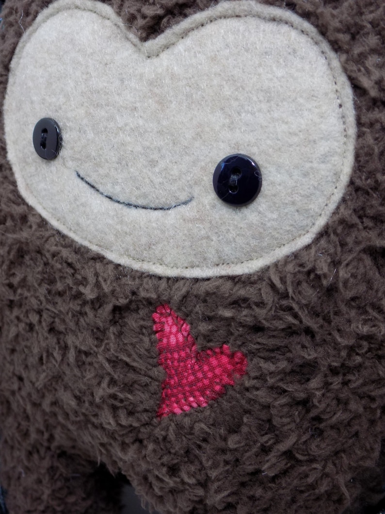 Big Foot Stuffed Toy Big Foot Plushie Kawaii Big Foot Plush Etsy