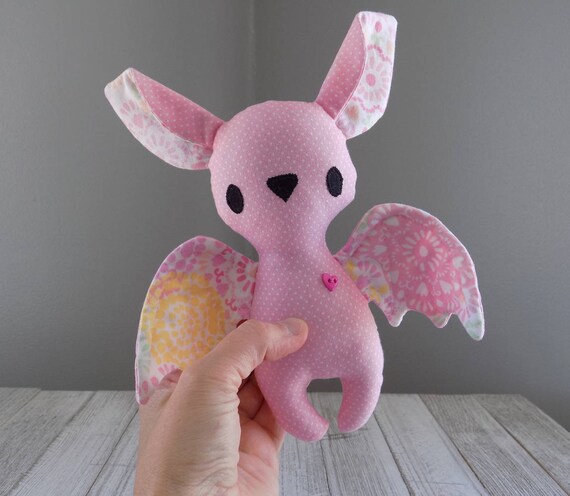 pink bat stuffed animal