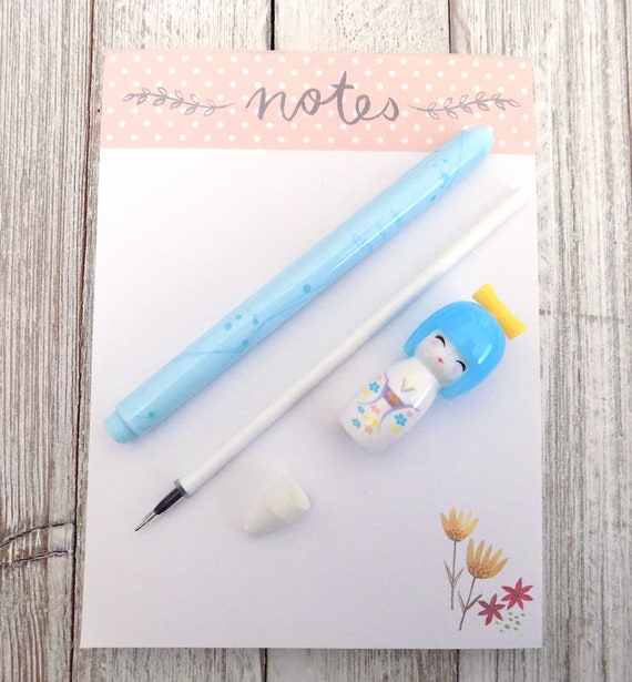 Kawaii Gel Pens, Kimono Girl Kokeshi Doll Gel Pen SET OF 3 PENS, Cute  Novelty Pen Set, Super Cute Kawaii Stationary, Fine Point Gel Pens 