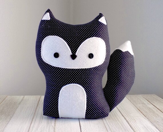 black fox stuffed animal