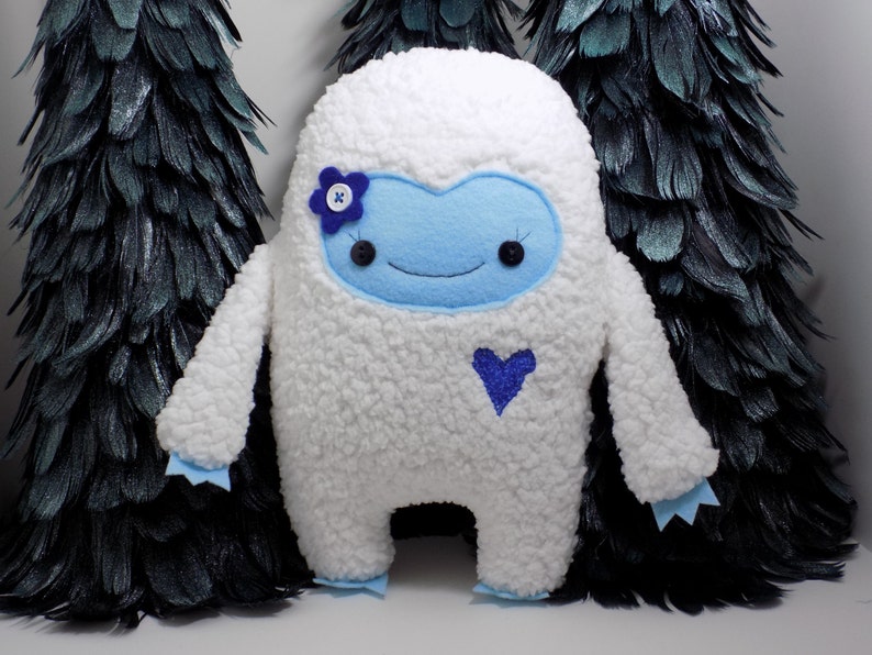 Yeti Girl Plush Toy in Blue Girl Abominable Snowman Stuffed | Etsy