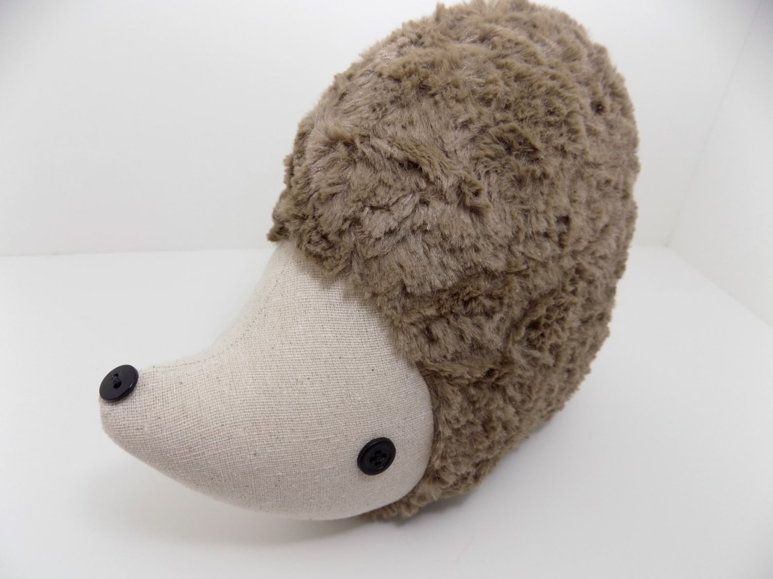 Hedgehog Pillow Plush in Tan Hedgehog Stuffed Animal Toy Etsy