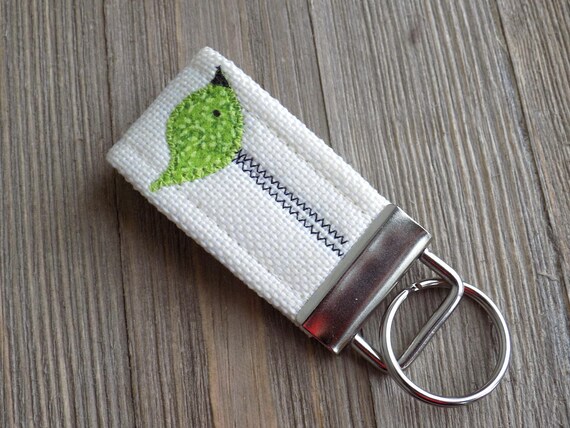 Porte Clés Avec Oiseau Vert Petit Porte Clé Porte Clé Avec Un Oiseau Porte Clés Mignon Tissu Tissu