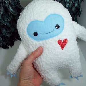 Yeti plush toy, abominable snowman monster stuffed toy, plush kawaii yeti doll, monster stuffed animal image 5