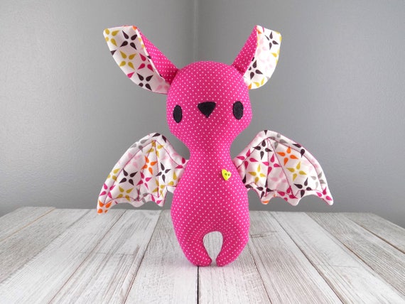 pink bat stuffed animal