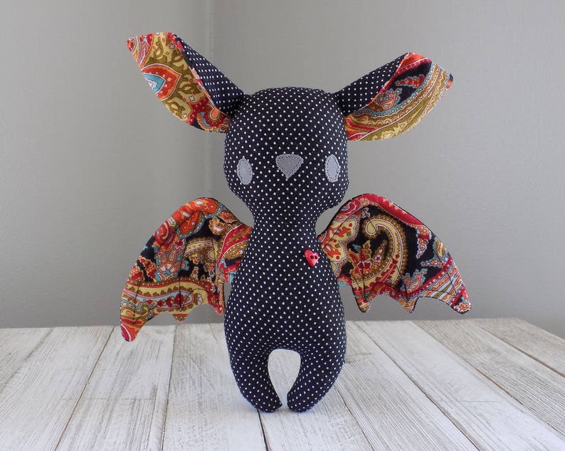 Bat stuffed toy bat kawaii bat plushie stuffed animal bat Etsy